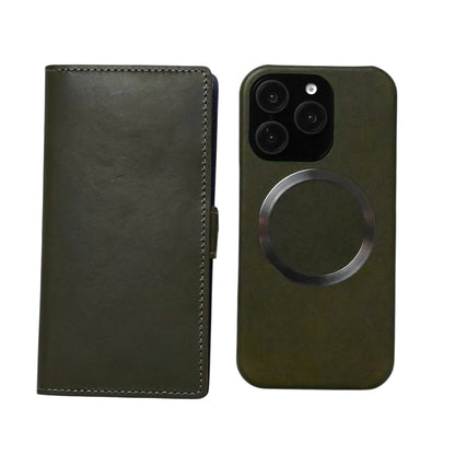 iPhone12 レンズ完全保護 栃木レザー 手帳型ケース MagSafe対応 CAMHIDE