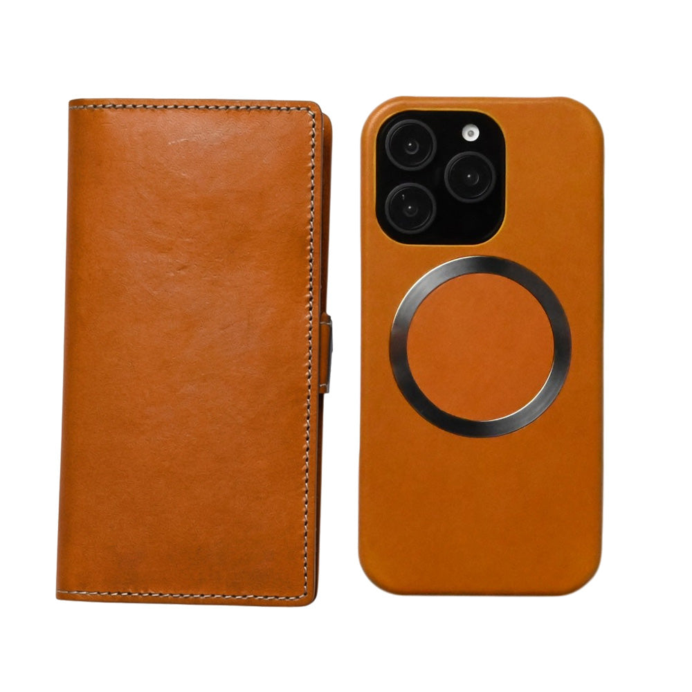 レンズ完全保護 栃木レザー 手帳型ケース MagSafe対応 CAMHIDE