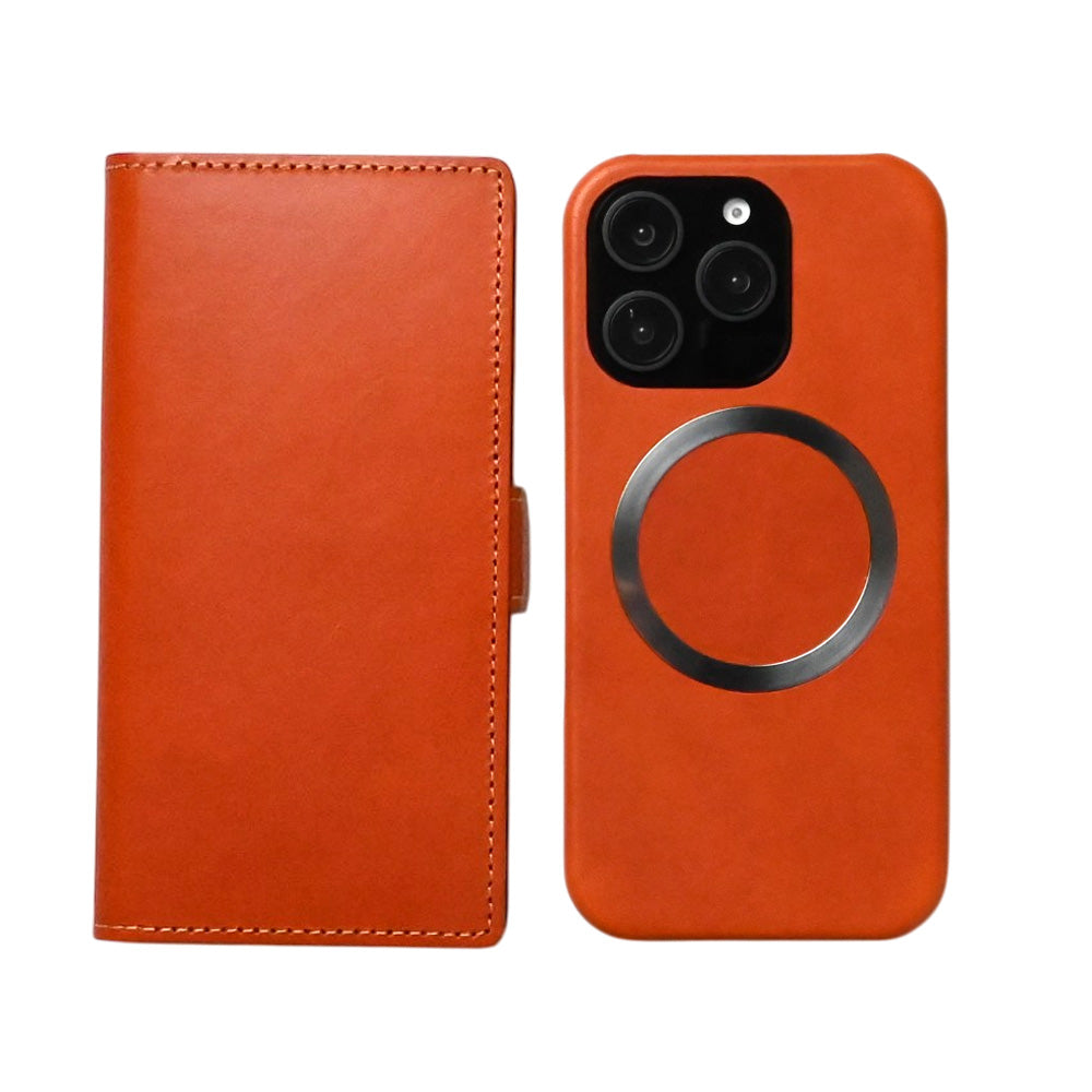 レンズ完全保護 栃木レザー 手帳型ケース MagSafe対応 CAMHIDE