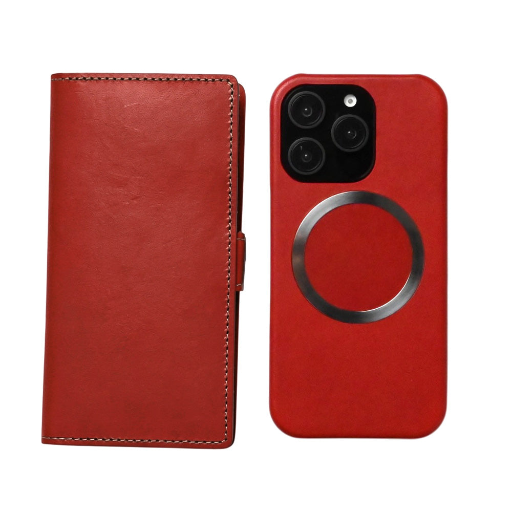 レンズ完全保護 栃木レザー 手帳型ケース MagSafe対応 CAMHIDE