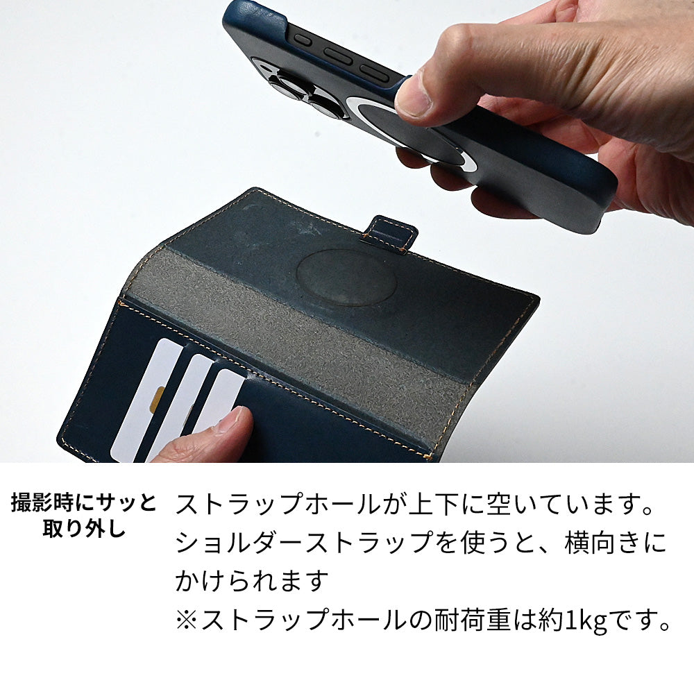 レンズ完全保護 栃木レザー 手帳型ケース MagSafe対応 CAMHIDE