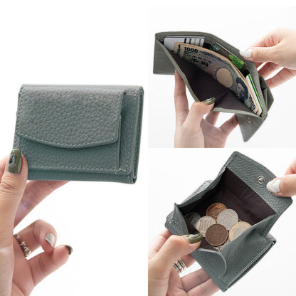 小さいミニ財布 レディース 本革 ミニウォレット くすみカラー Simple