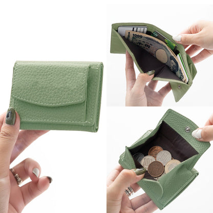 小さいミニ財布 レディース 本革 ミニウォレット くすみカラー Simple