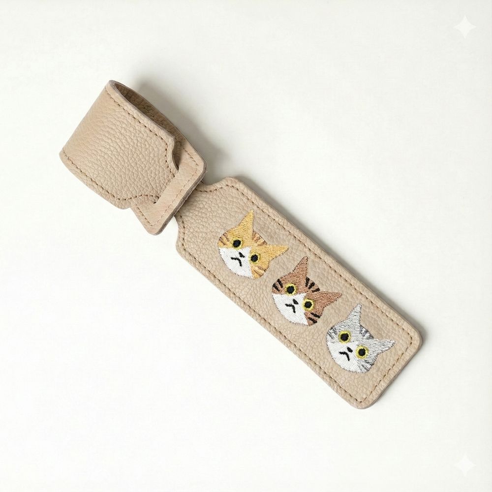 サンポ刺繍 ラゲッジタグ 【 シュリンクレザー 刺繍 】 本革 レザータグ 旅行 トラベルグッズ 姫路レザー