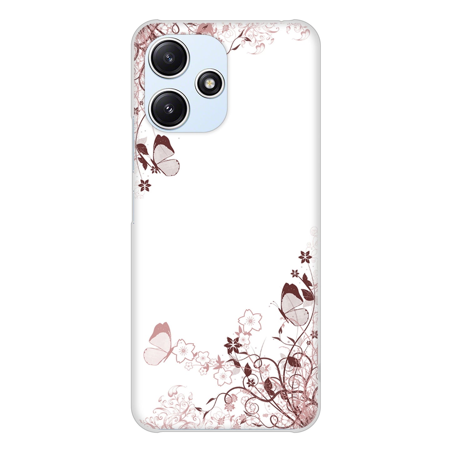 Redmi 12 5G XIG03 au 高画質仕上げ 背面印刷 ハードケースバタフライ