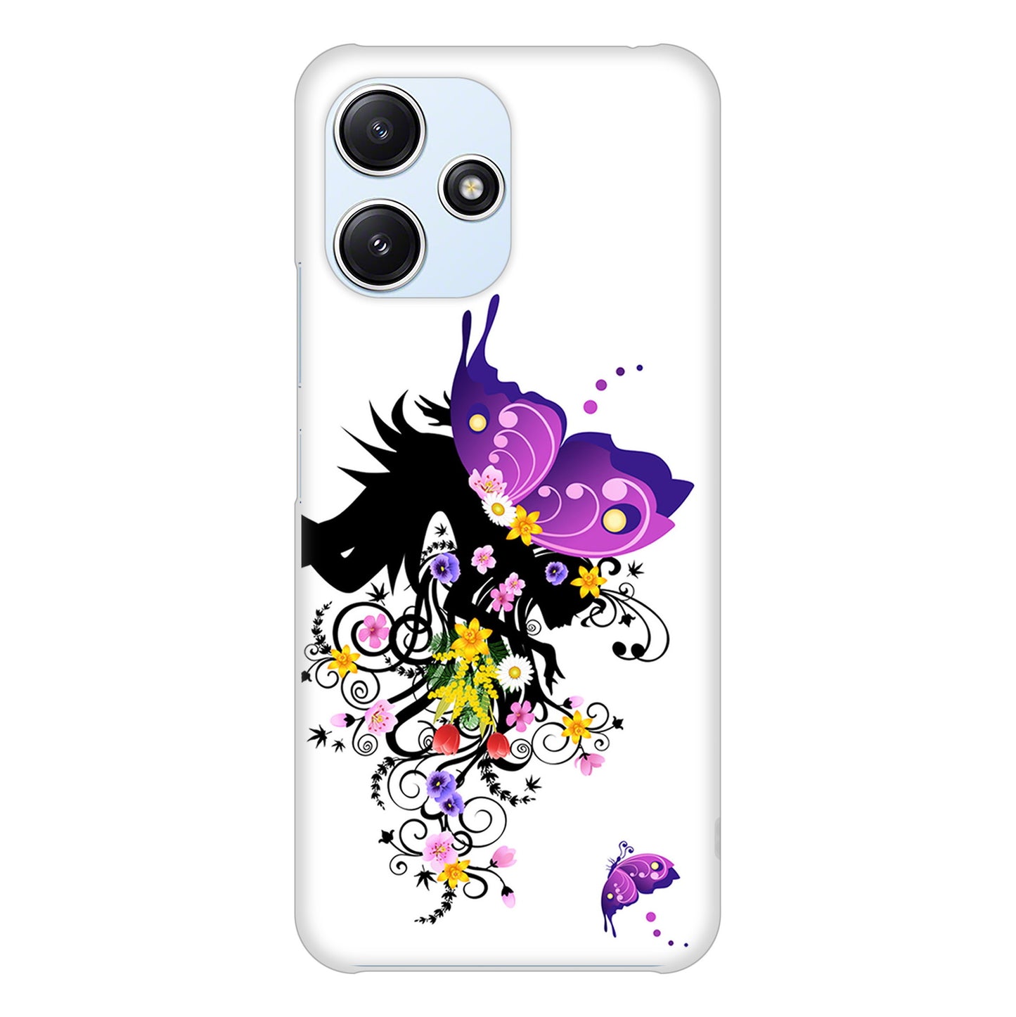 Redmi 12 5G XIG03 au 高画質仕上げ 背面印刷 ハードケースバタフライ