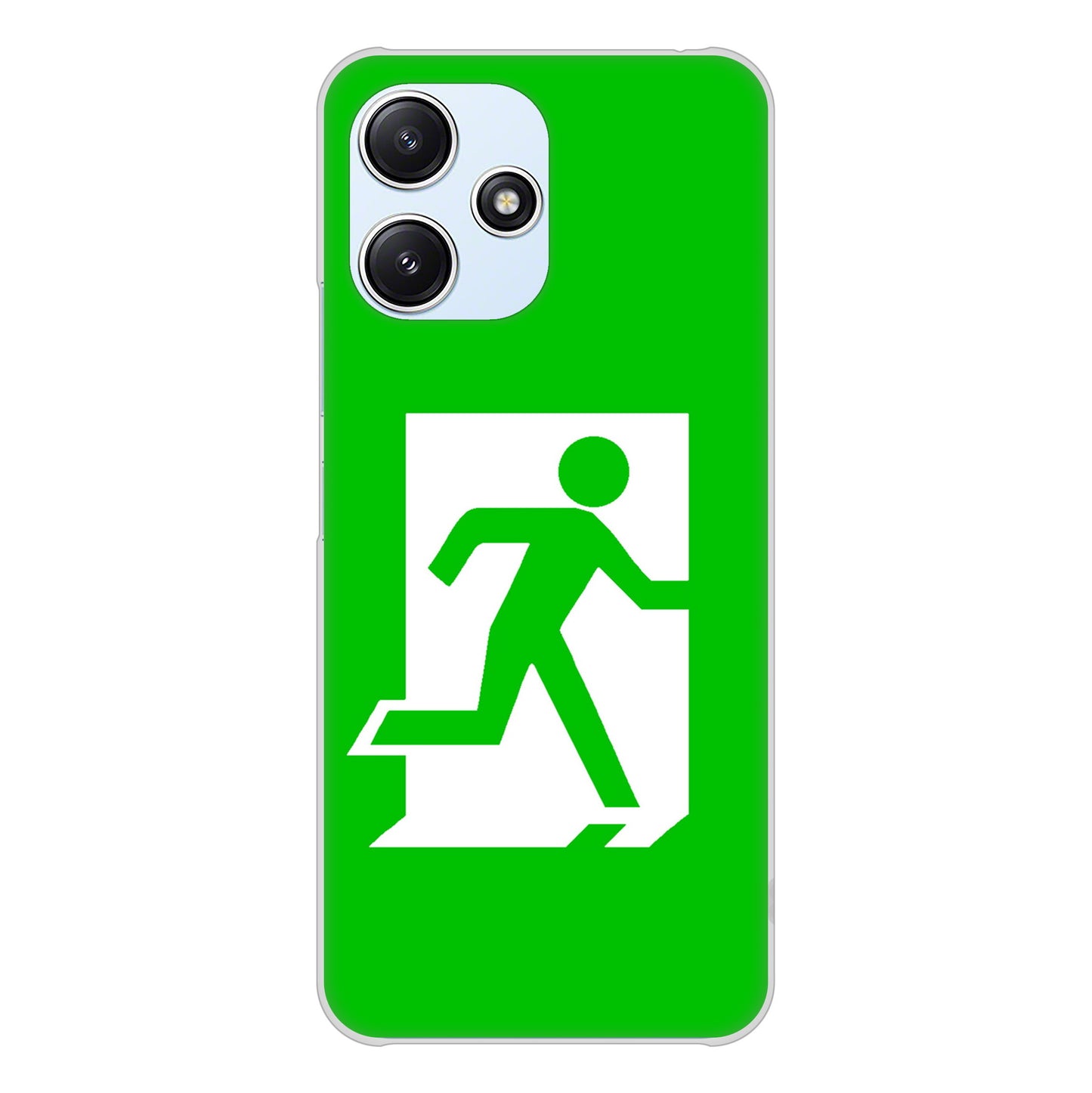 Redmi 12 5G XIG03 au 高画質仕上げ 背面印刷 ハードケース 【163 非常口】