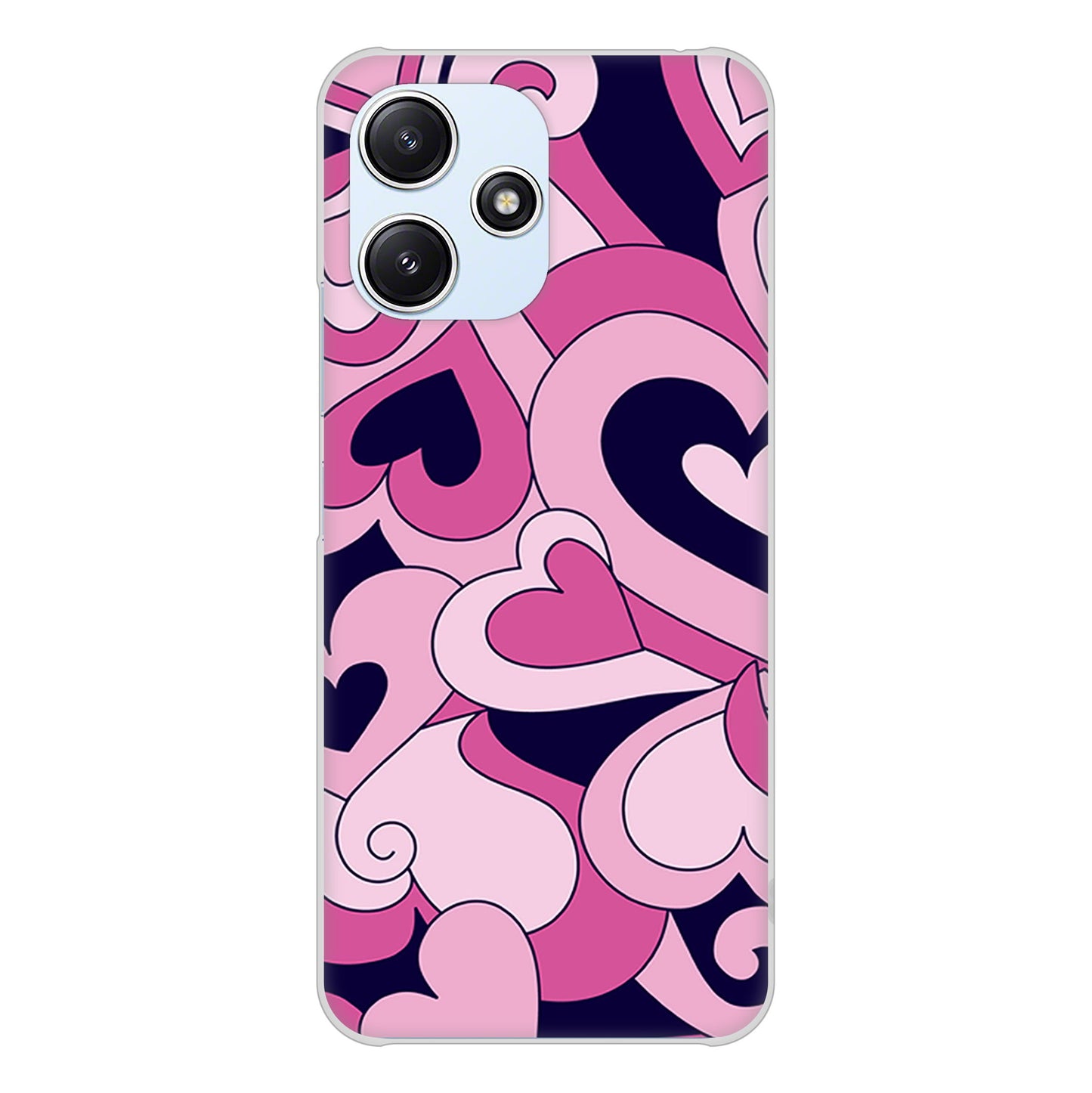 Redmi 12 5G XIG03 au 高画質仕上げ 背面印刷 ハードケースプリティハート