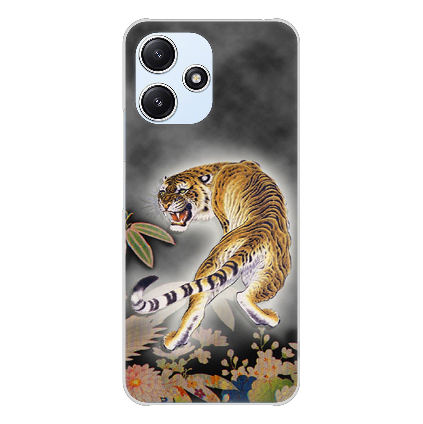 Redmi 12 5G XIG03 au 高画質仕上げ 背面印刷 ハードケース 【254 振り返る虎】