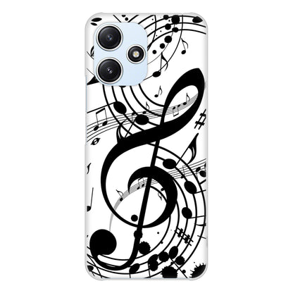 Redmi 12 5G XIG03 au 高画質仕上げ 背面印刷 ハードケース音符