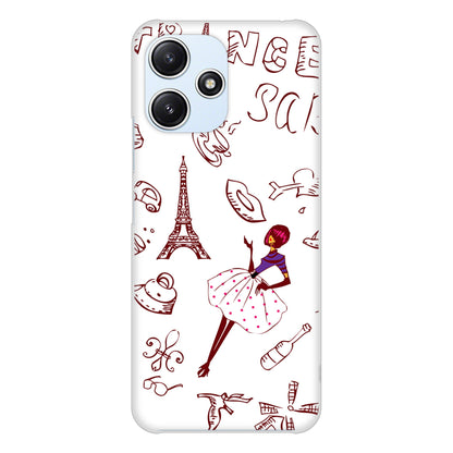 Redmi 12 5G XIG03 au 高画質仕上げ 背面印刷 ハードケースLOVE フランス