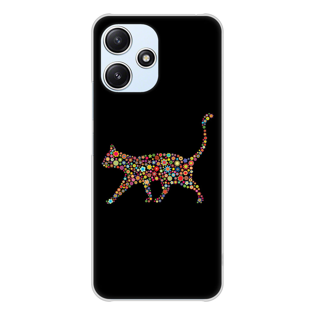 Redmi 12 5G XIG03 au 高画質仕上げ 背面印刷 ハードケース 【406 カラフルキャット】