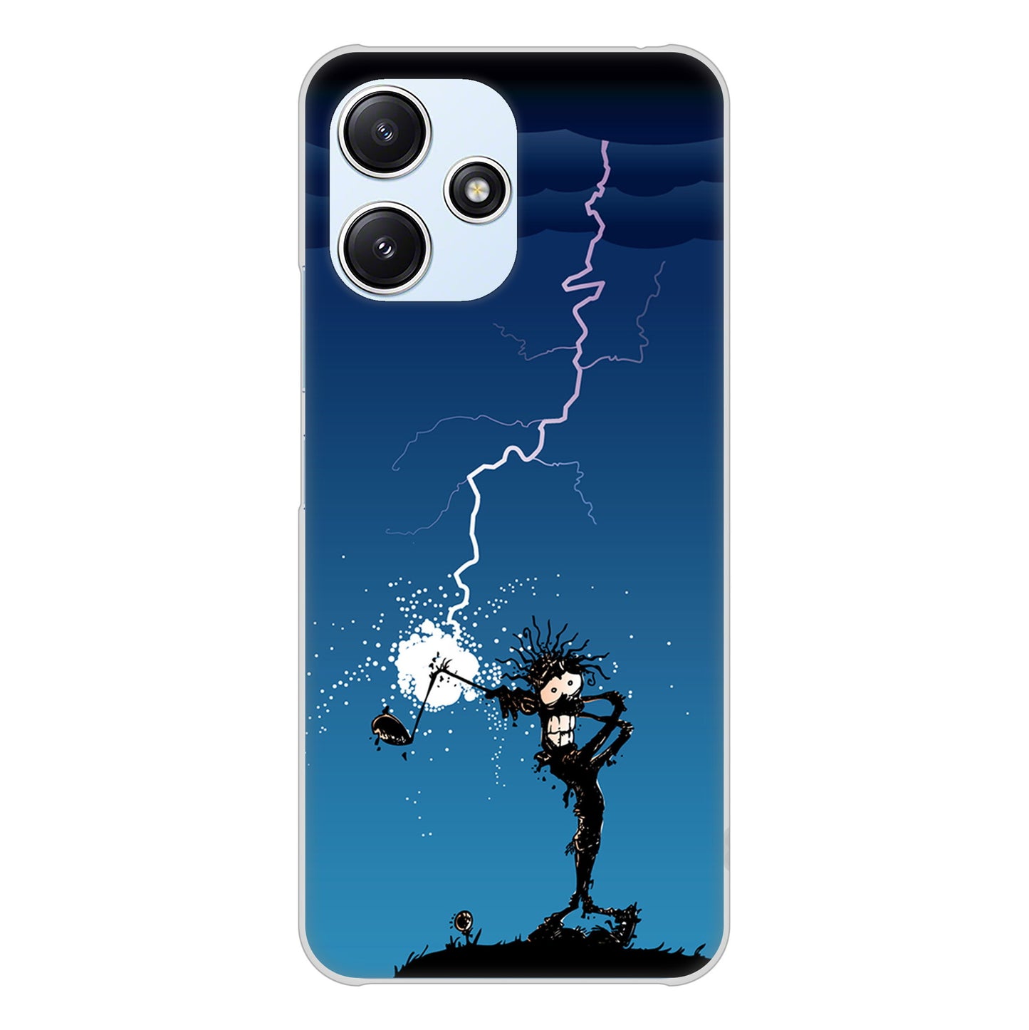 Redmi 12 5G XIG03 au 高画質仕上げ 背面印刷 ハードケース 【417 ゴルファーの苦難】