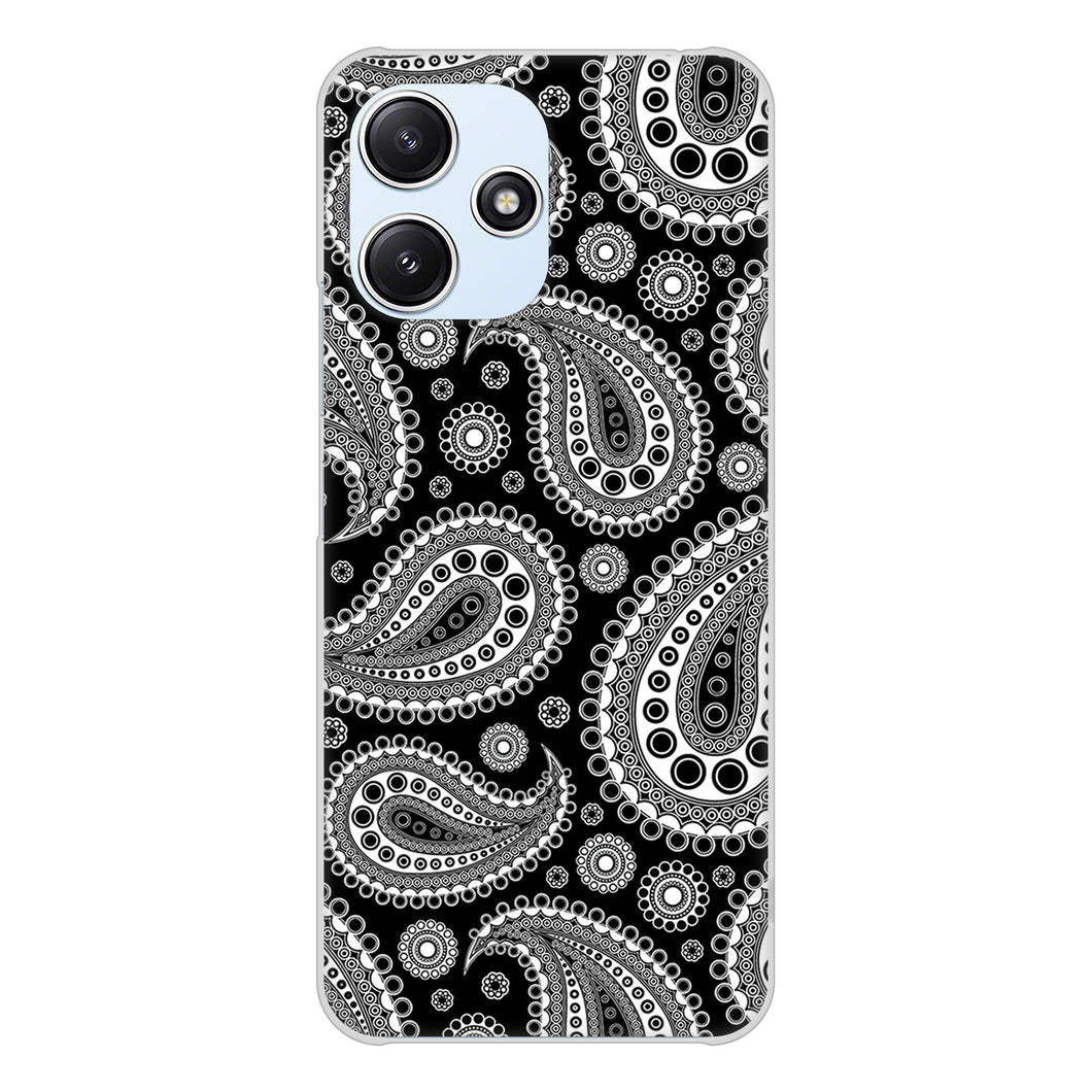 Redmi 12 5G XIG03 au 高画質仕上げ 背面印刷 ハードケースペイズリー