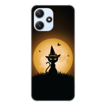 Redmi 12 5G XIG03 au 高画質仕上げ 背面印刷 ハードケース夜とネコ