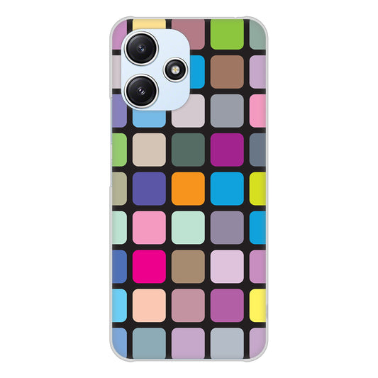 Redmi 12 5G XIG03 au 高画質仕上げ 背面印刷 ハードケース 【509 カラースクエア】