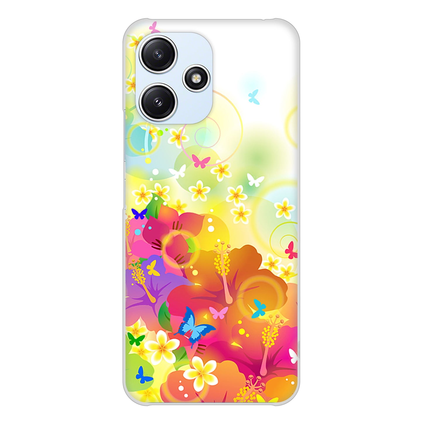 Redmi 12 5G XIG03 au 高画質仕上げ 背面印刷 ハードケースバタフライ