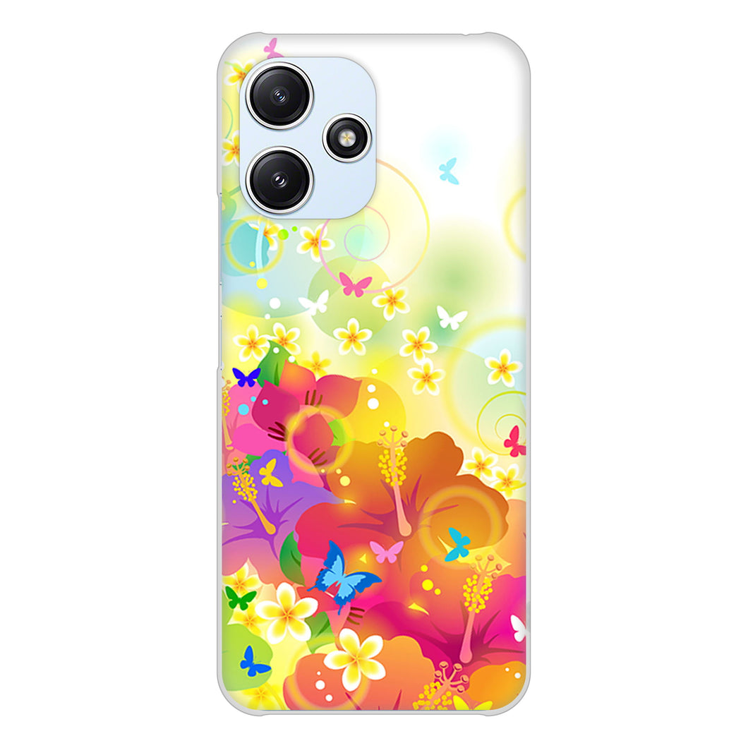 Redmi 12 5G XIG03 au 高画質仕上げ 背面印刷 ハードケースバタフライ