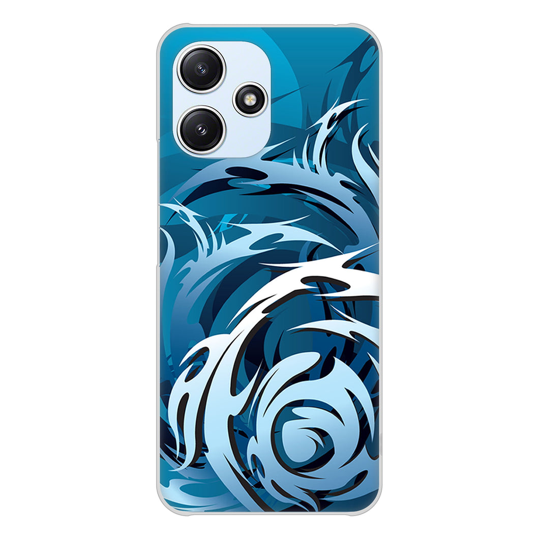 Redmi 12 5G XIG03 au 高画質仕上げ 背面印刷 ハードケース 【731 ドラゴンサークル】