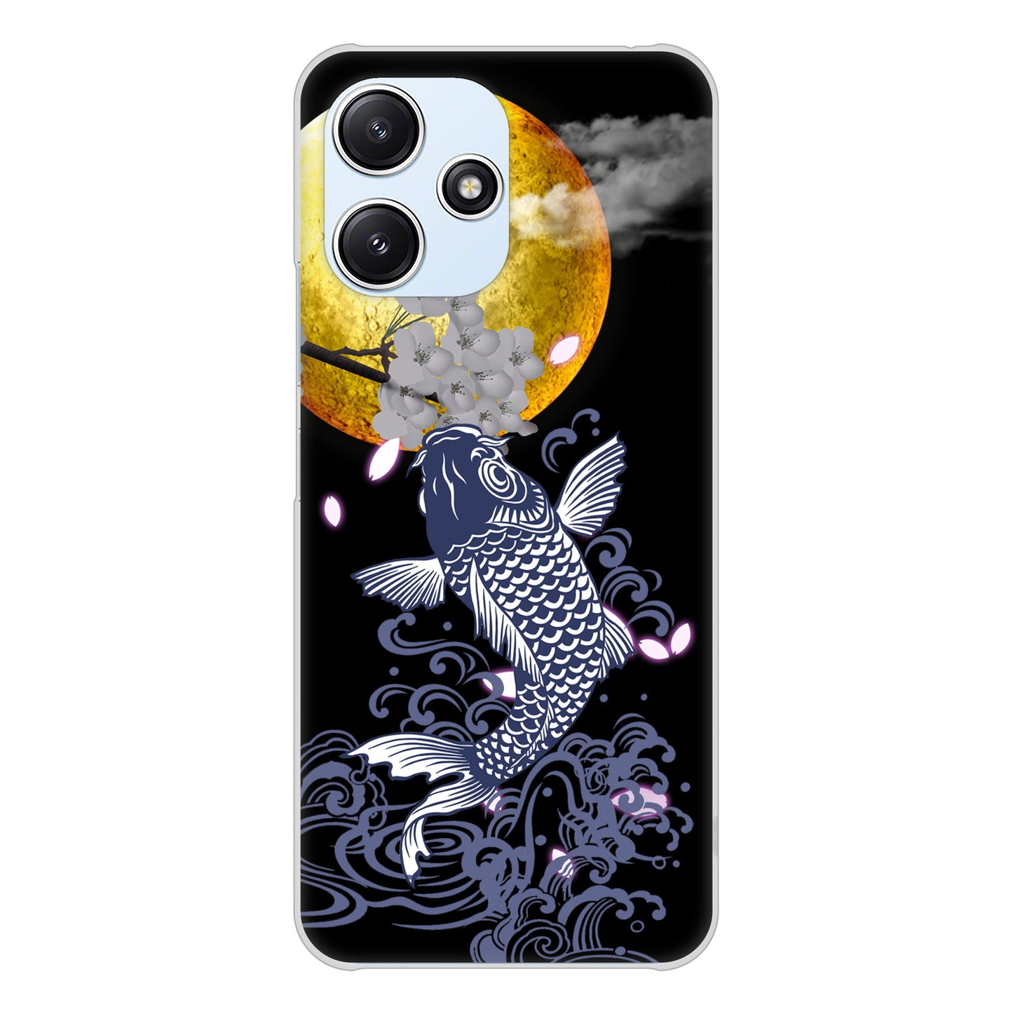 Redmi 12 5G XIG03 au 高画質仕上げ 背面印刷 ハードケース鯉