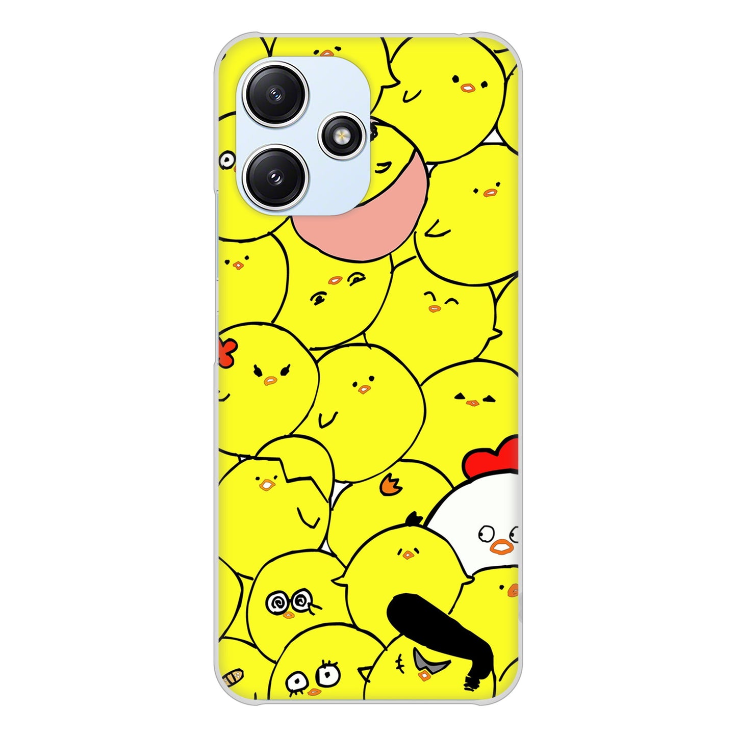 Redmi 12 5G XIG03 au 高画質仕上げ 背面印刷 ハードケース 【1031 ピヨピヨ】