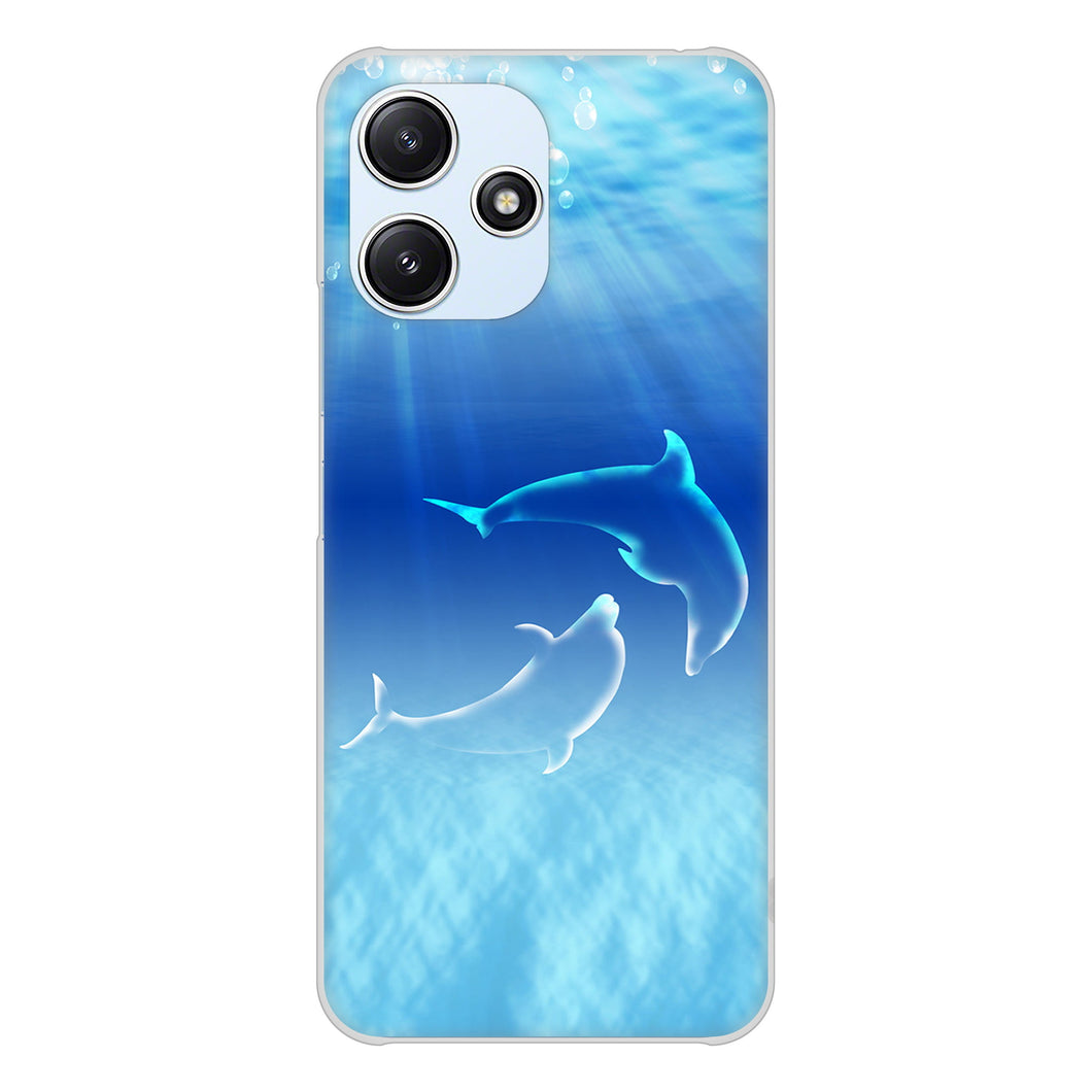 Redmi 12 5G XIG03 au 高画質仕上げ 背面印刷 ハードケース海の守り神