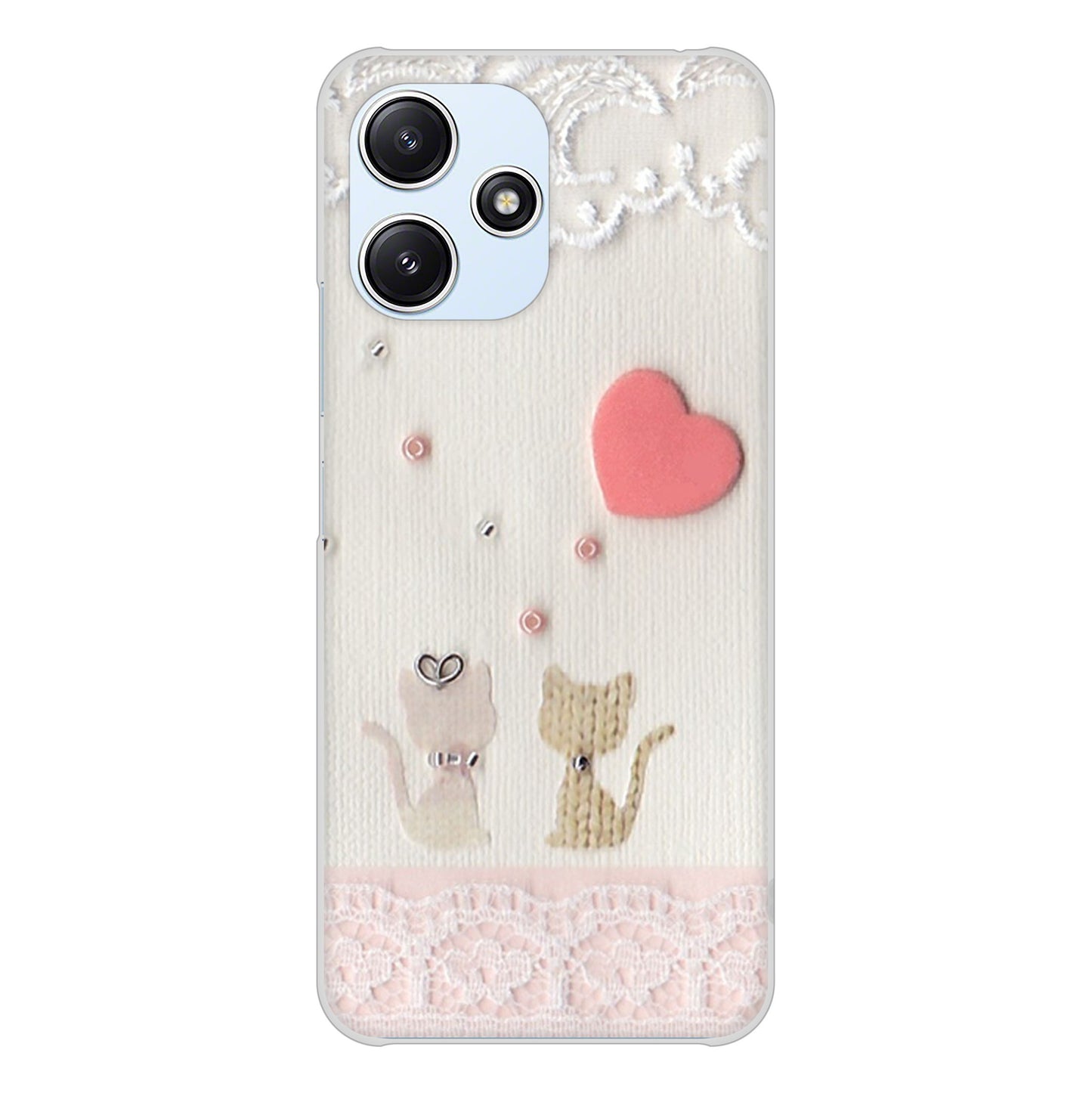 Redmi 12 5G XIG03 au 高画質仕上げ 背面印刷 ハードケースクラフト写真ネコ