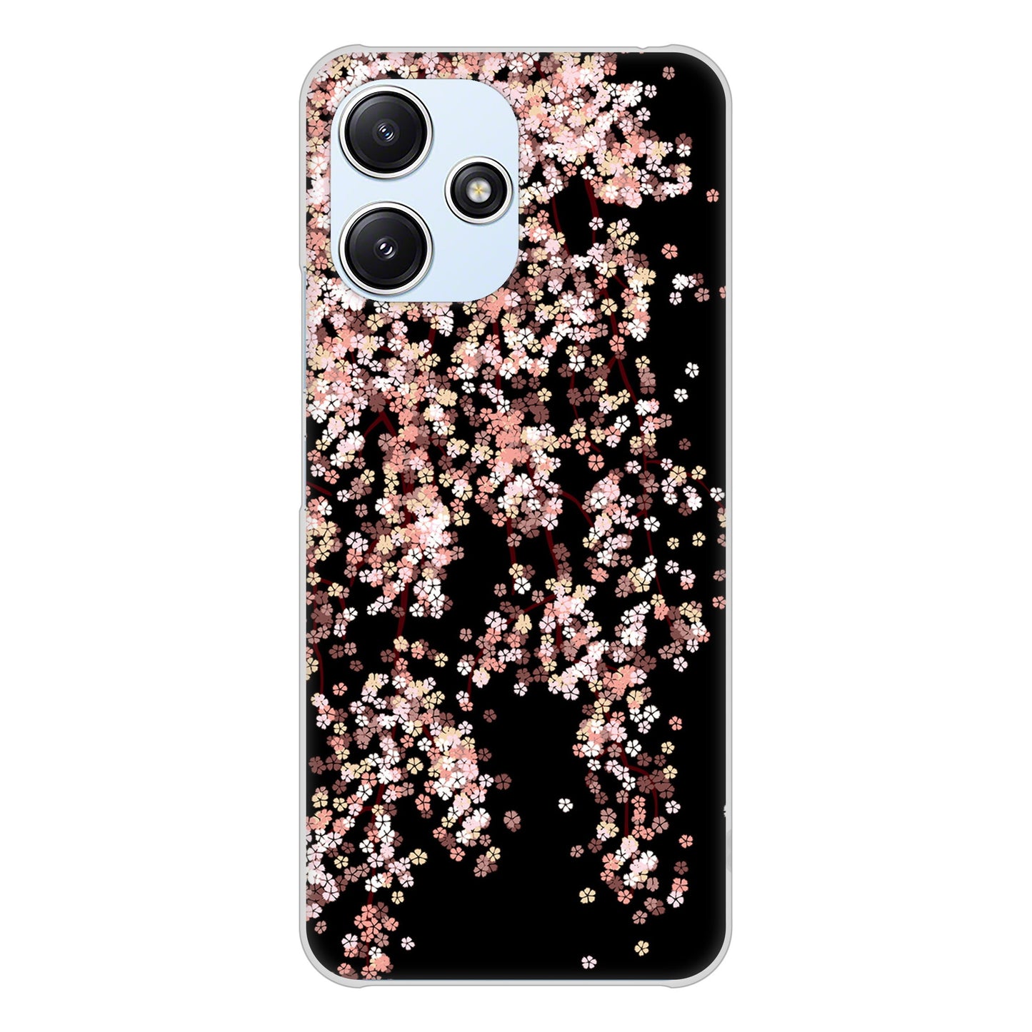 Redmi 12 5G XIG03 au 高画質仕上げ 背面印刷 ハードケース 【1244 しだれ桜】