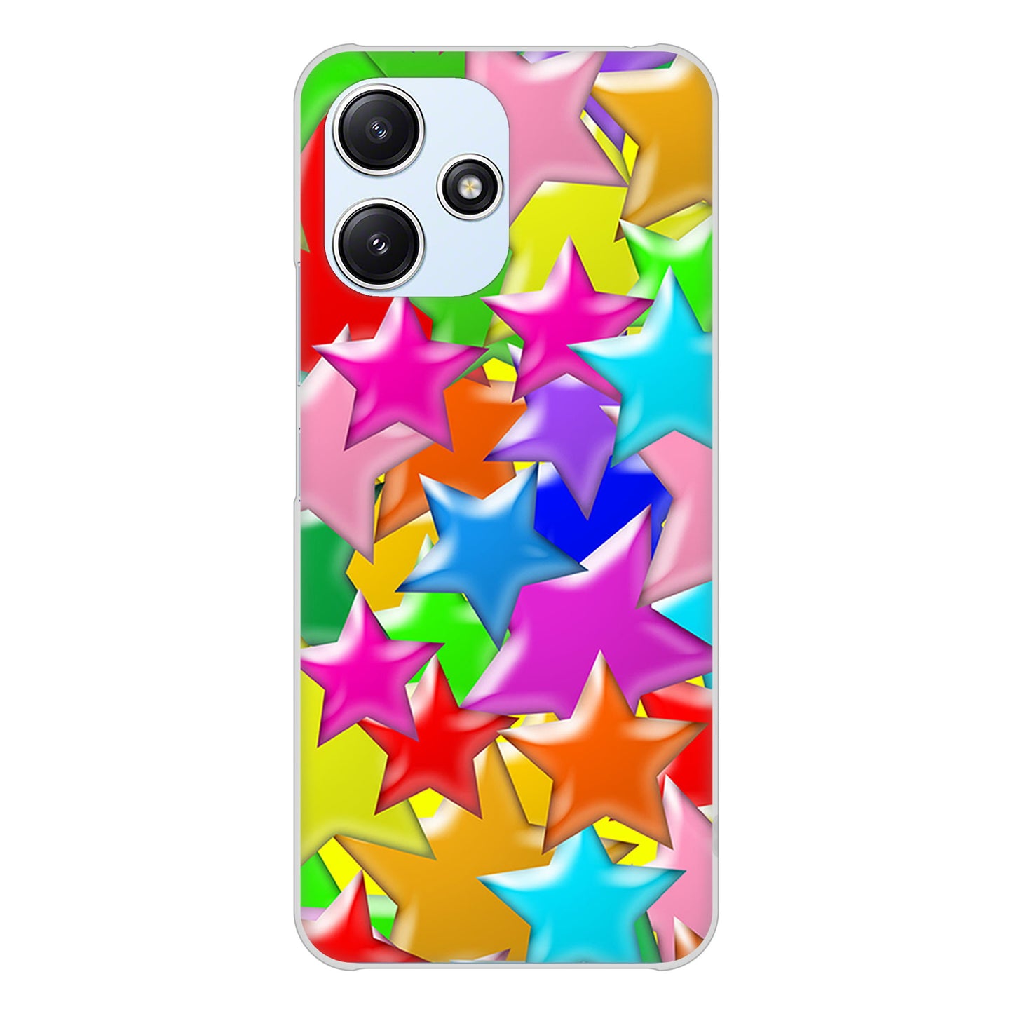 Redmi 12 5G XIG03 au 高画質仕上げ 背面印刷 ハードケース 【1293 ランダムスター】