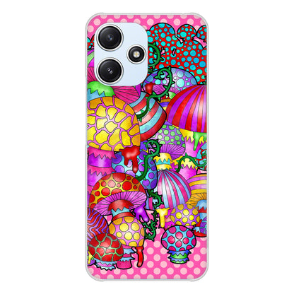 Redmi 12 5G XIG03 au 高画質仕上げ 背面印刷 ハードケースむかいあぐる きのこ
