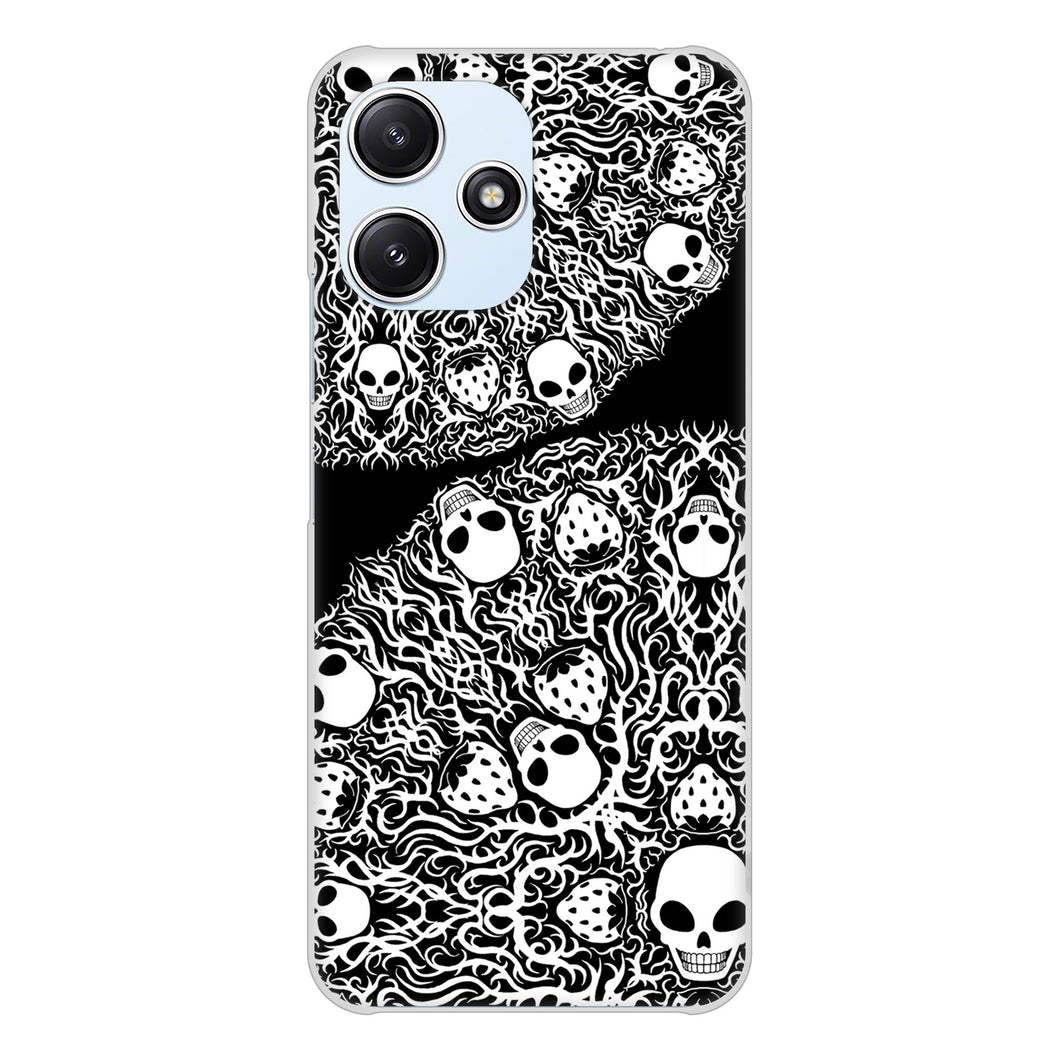 Redmi 12 5G XIG03 au 高画質仕上げ 背面印刷 ハードケースむかいあぐる 苺骸骨曼荼羅
