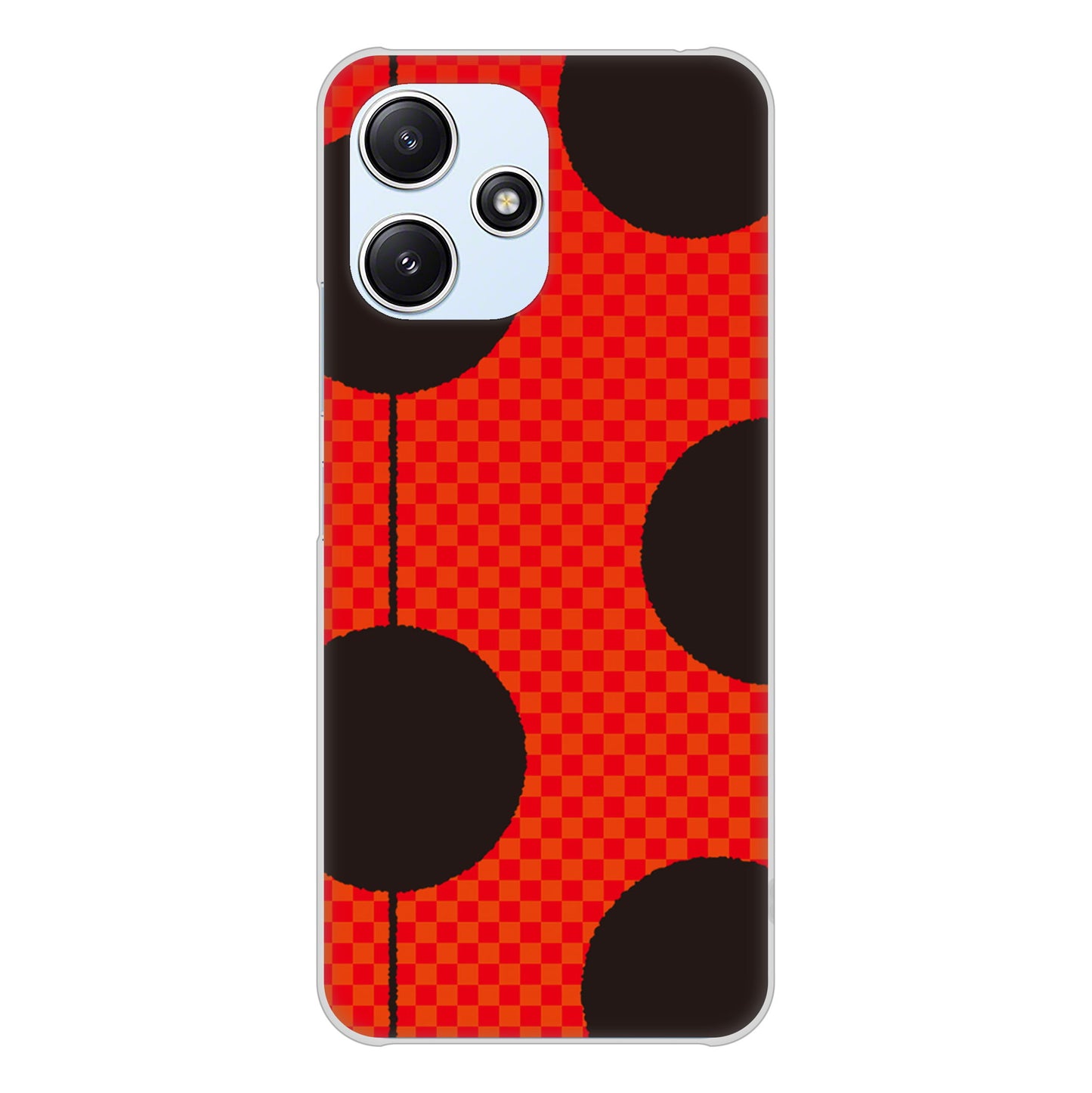 Redmi 12 5G XIG03 au 高画質仕上げ 背面印刷 ハードケース 【IB906 てんとうむしのシンプル】