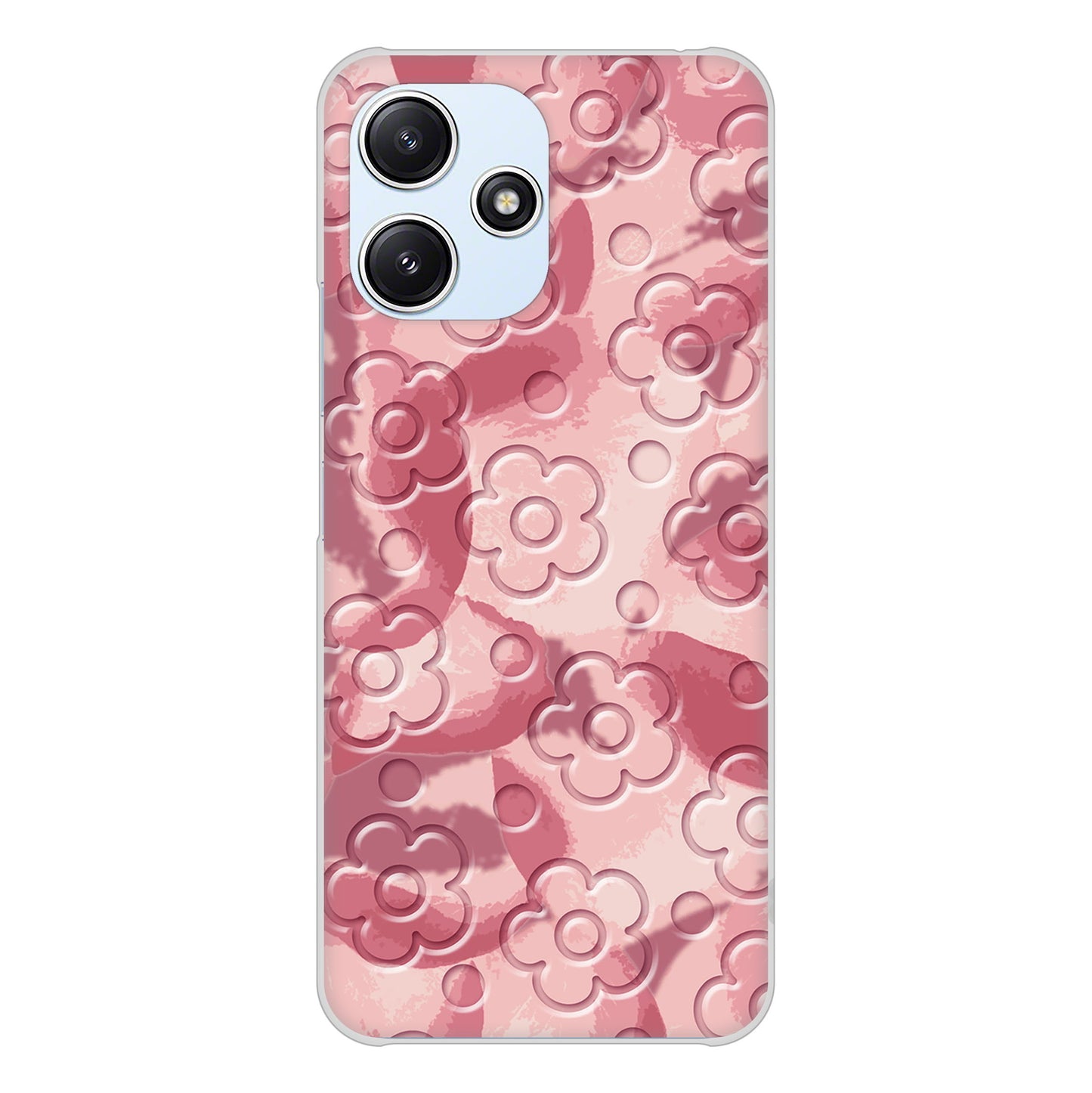 Redmi 12 5G XIG03 au 高画質仕上げ 背面印刷 ハードケースフラワーヴェルニ