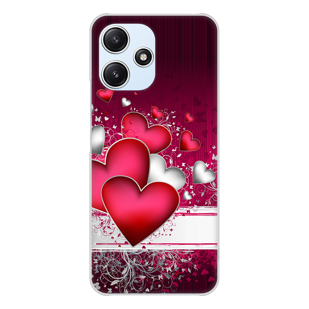 Redmi 12 5G XIG03 au 高画質仕上げ 背面印刷 ハードケース 【VA835 ハートの息吹】