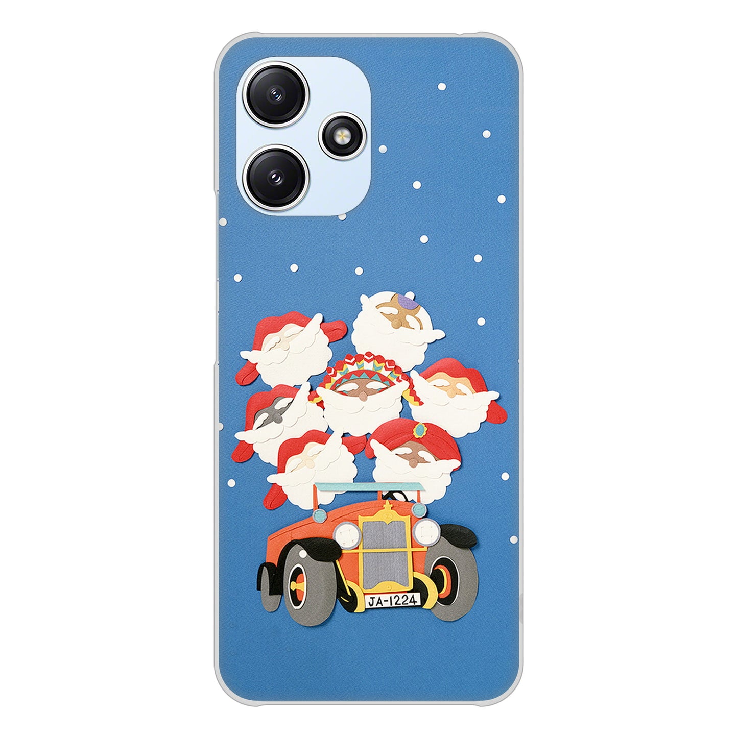 Redmi 12 5G XIG03 au 高画質仕上げ 背面印刷 ハードケースクリスマス