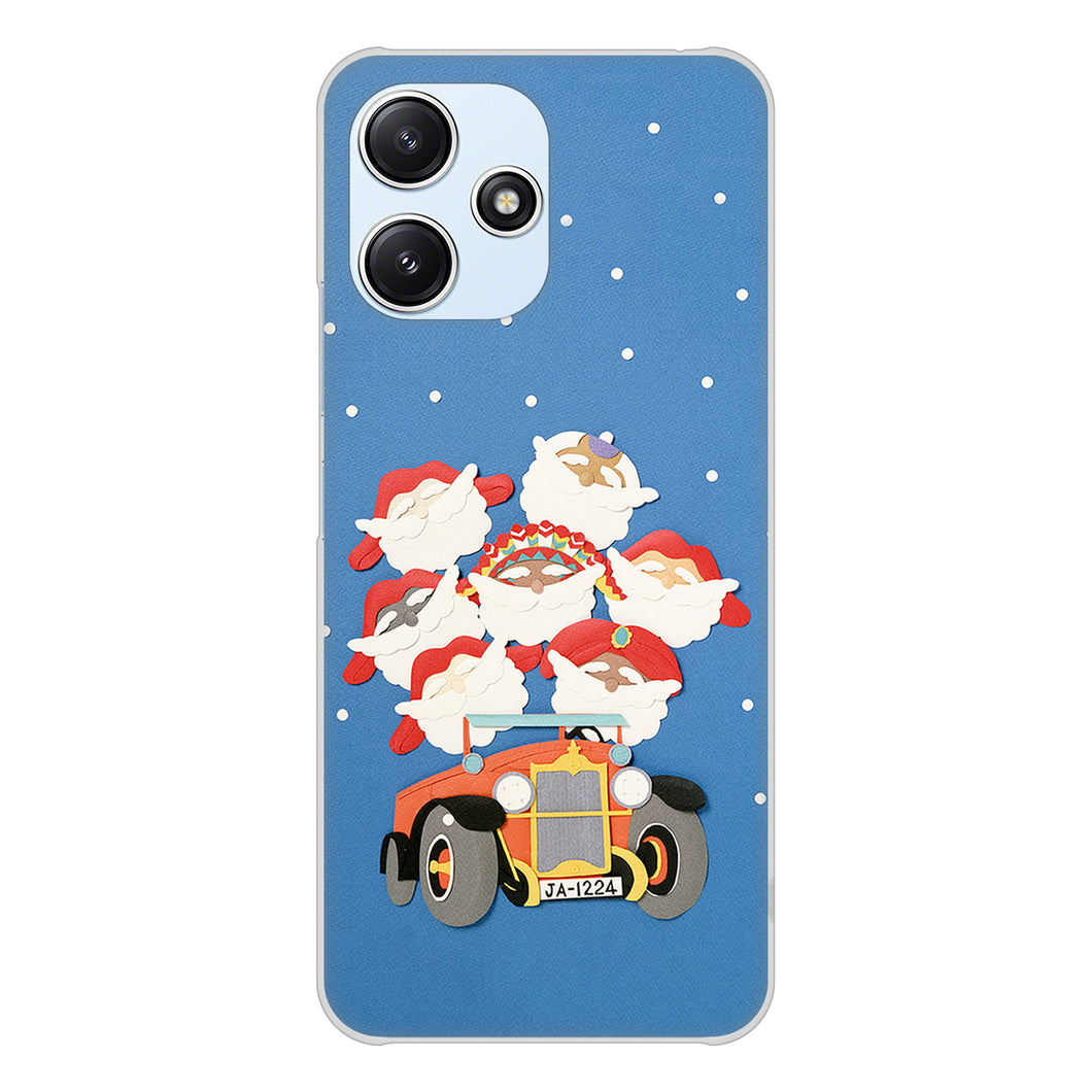 Redmi 12 5G XIG03 au 高画質仕上げ 背面印刷 ハードケースクリスマス