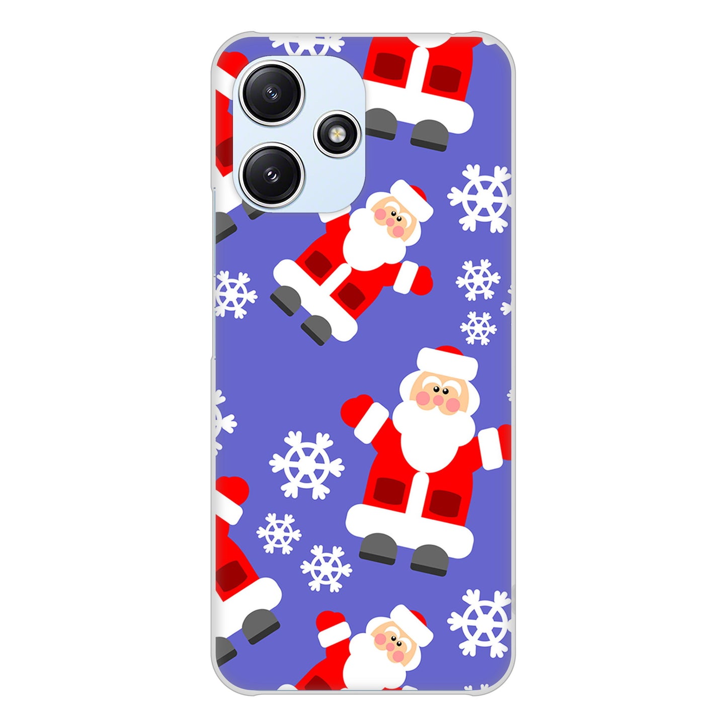 Redmi 12 5G XIG03 au 高画質仕上げ 背面印刷 ハードケースクリスマス