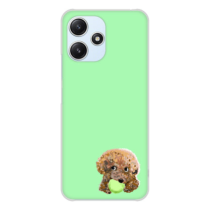 Redmi 12 5G XIG03 au 高画質仕上げ 背面印刷 ハードケーストイプードル＆ボール