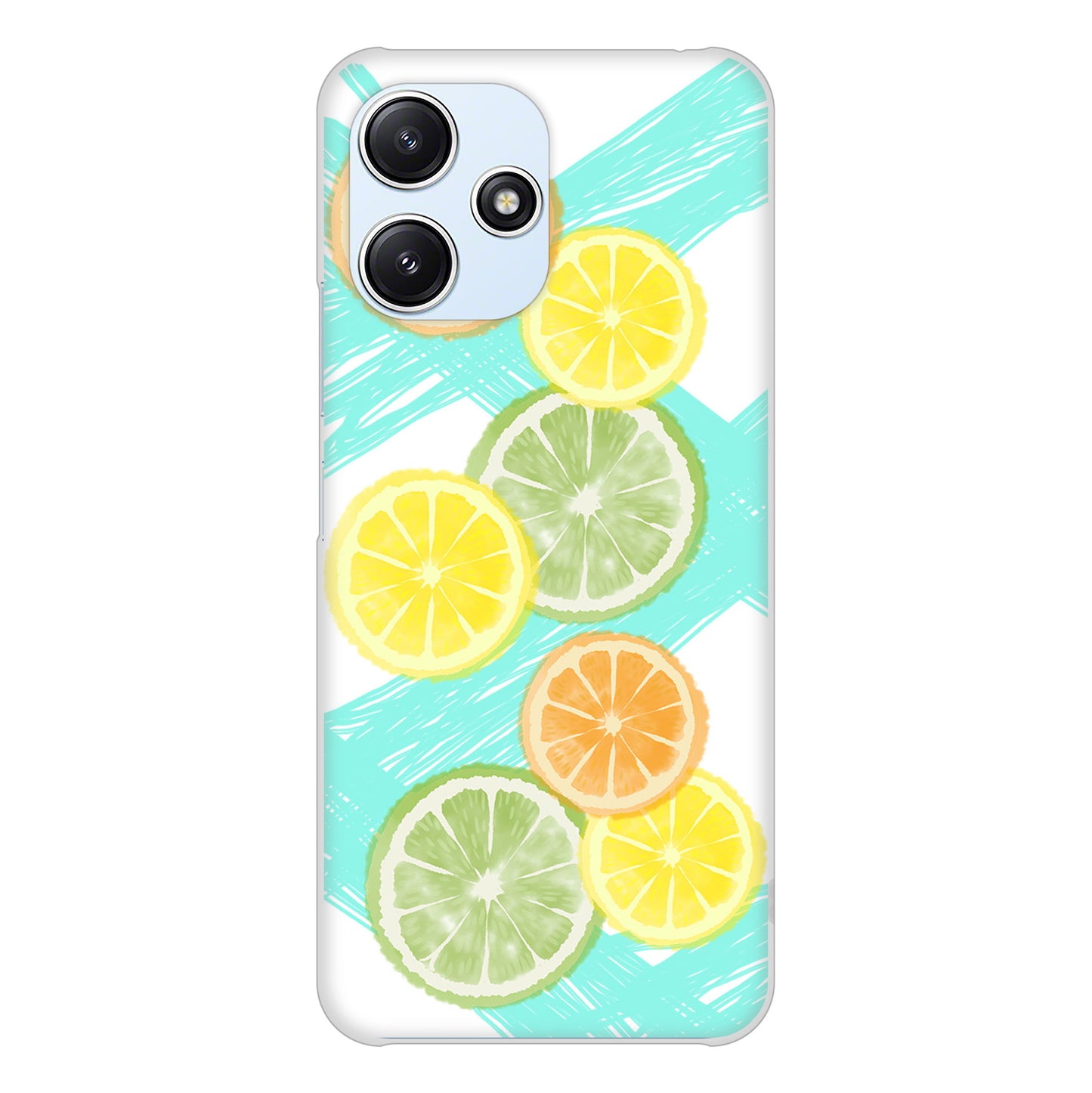 Redmi 12 5G XIG03 au 高画質仕上げ 背面印刷 ハードケース 【YJ183 オレンジライム】