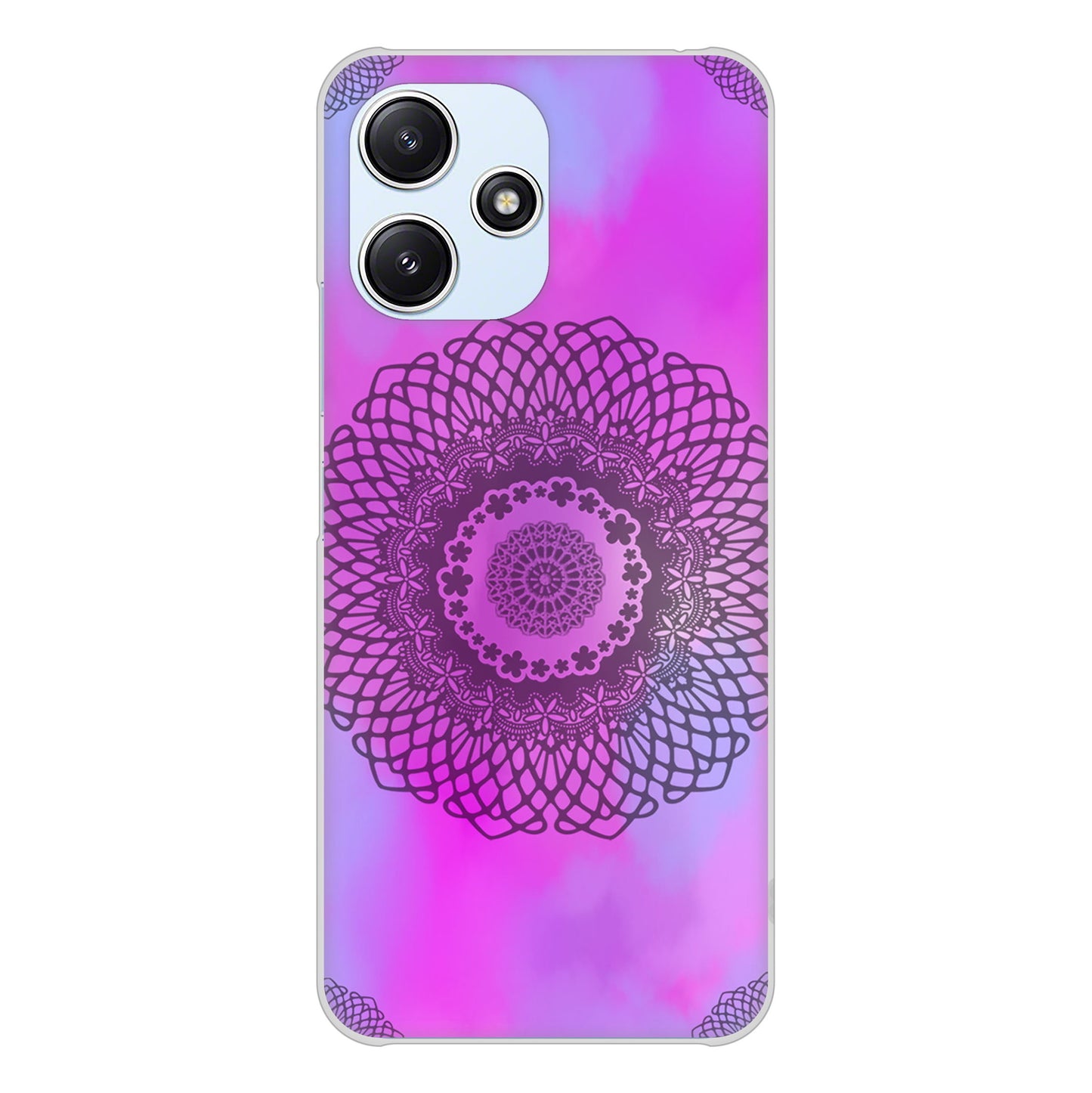 Redmi 12 5G XIG03 au 高画質仕上げ 背面印刷 ハードケース 【YJ344 レース】