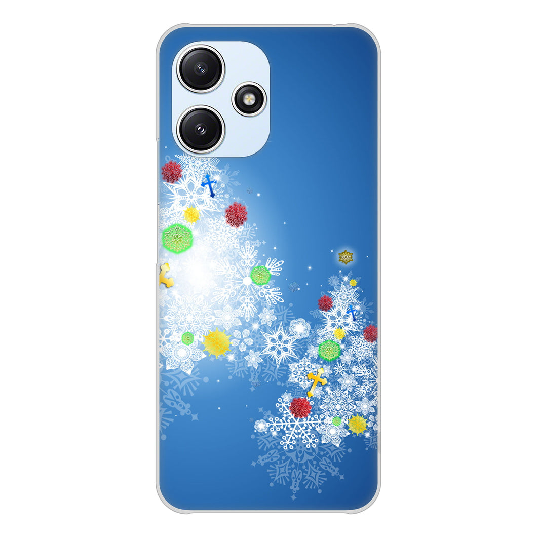 Redmi 12 5G XIG03 au 高画質仕上げ 背面印刷 ハードケースクリスマス