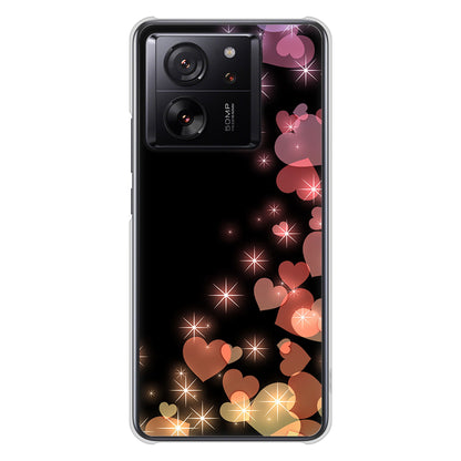 Xiaomi 13T XIG04 au 高画質仕上げ 背面印刷 ハードケースきらめきハート