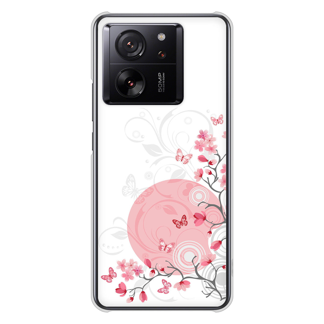 Xiaomi 13T XIG04 au 高画質仕上げ 背面印刷 ハードケースバタフライ