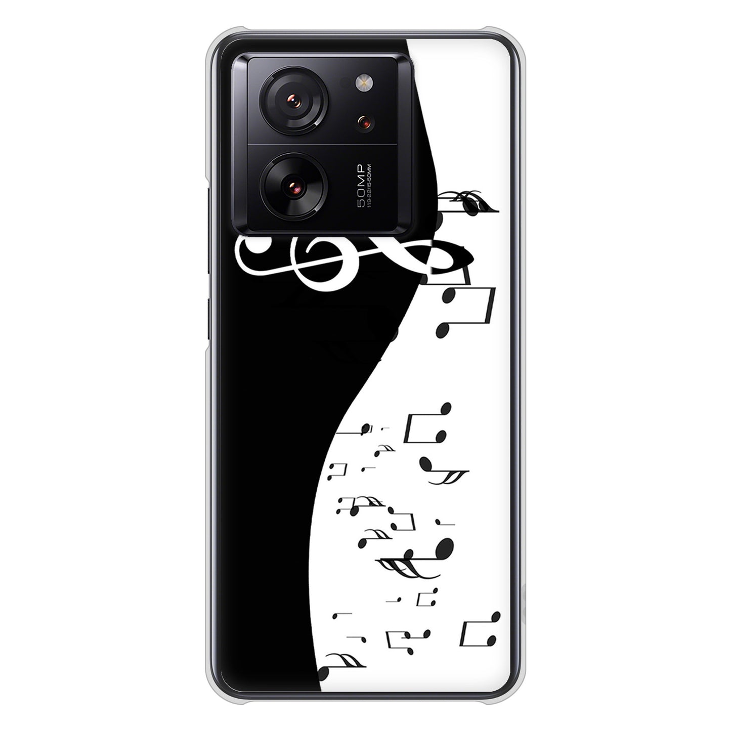 Xiaomi 13T XIG04 au 高画質仕上げ 背面印刷 ハードケース音符