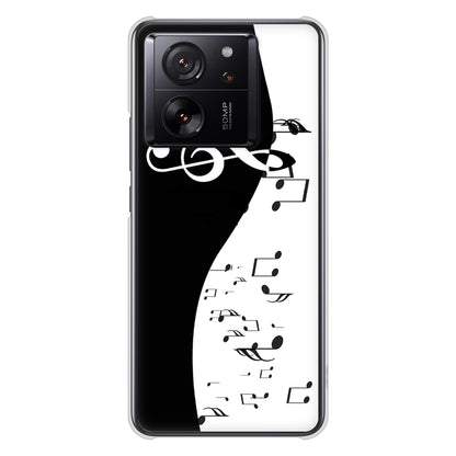 Xiaomi 13T XIG04 au 高画質仕上げ 背面印刷 ハードケース音符