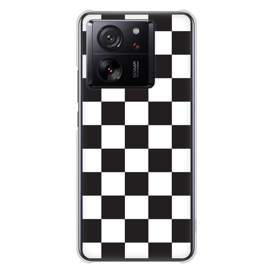 Xiaomi 13T XIG04 au 高画質仕上げ 背面印刷 ハードケース 【151 フラッグチェック】
