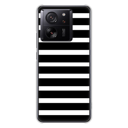 Xiaomi 13T XIG04 au 高画質仕上げ 背面印刷 ハードケースシンプルボーダー