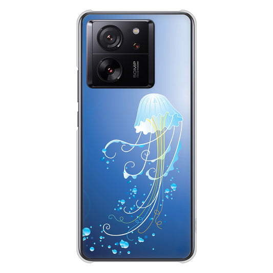 Xiaomi 13T XIG04 au 高画質仕上げ 背面印刷 ハードケース 【362 ジェリーフィシュ】