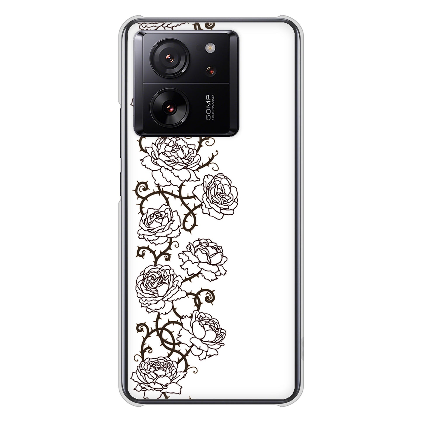 Xiaomi 13T XIG04 au 高画質仕上げ 背面印刷 ハードケース 【467 イバラ】