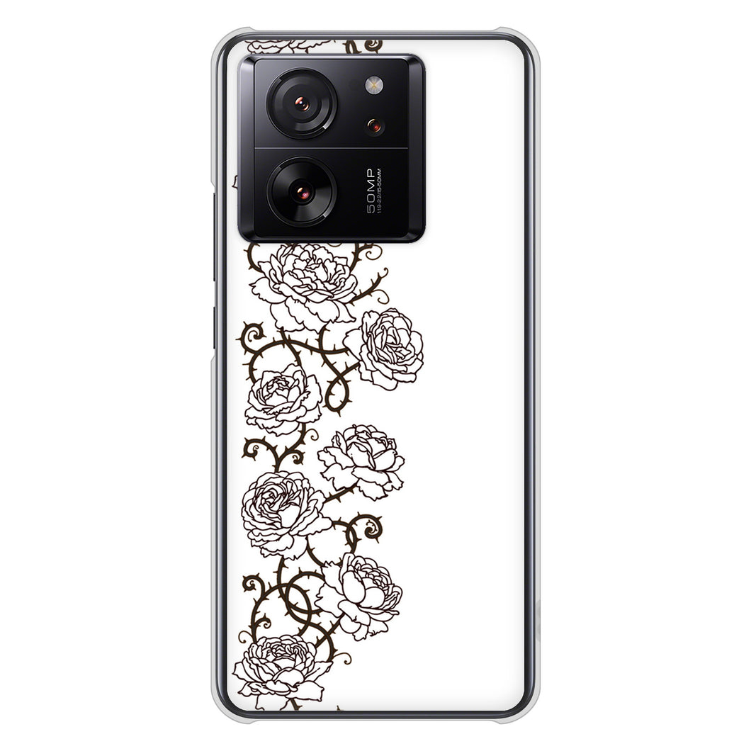 Xiaomi 13T XIG04 au 高画質仕上げ 背面印刷 ハードケース 【467 イバラ】